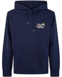 Drole de Monsieur - Sweatshirt Hooded "Vine Embroidered Slogan Hoodie" - Lyst