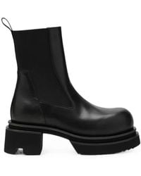Rick Owens - Bogun Leather Ankle Boots - Lyst