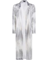 Avant Toi - Brushed Effect Linen And Cotton Net Fabric Rever Jacket With - Lyst