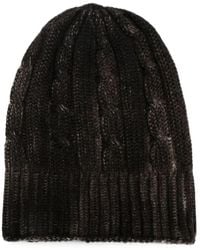 Avant Toi - Hat Cashmere "Hand Painted Cashmere Braided And Ribbed Hat" - Lyst