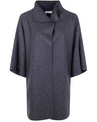 Harris Wharf London - Kimono Mantle Pressed Wool - Lyst