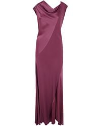Alberta Ferretti - Dress Long "Enver Satin" - Lyst