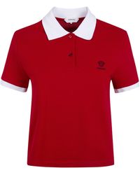 Versace - Polo Piquet With Logo And "Medusa" Embroidery - Lyst