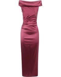 Max Mara - "Opaco" Boat Neck Long Dress - Lyst
