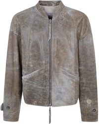 Ziggy Chen - Bomber Jacket "Leather Bomber Jacket" - Lyst