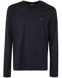 Michael Kors - Long Sleeve Sleek Mk Crew T-shirt Clothing - Lyst