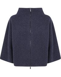 Gentry Portofino - Sweater Zip Knit Jacket - Lyst