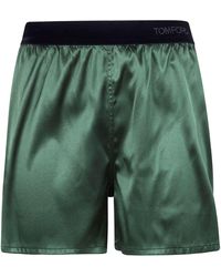 Tom Ford - Stretch Silk Satin Pj Shorts - Lyst