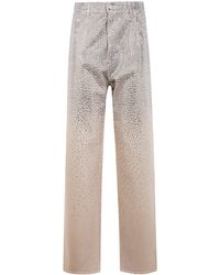 Golden Goose - "Journey W's" Pant Kim Cotton Denim Full Sky Wash With Cr - Lyst