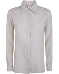 Max Mara - "Falasco" Linen Classic Shirt - Lyst