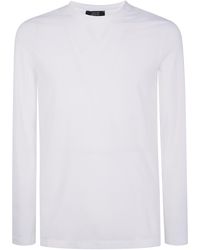 Zanone - Long Sleeves Classic T-Shirt - Lyst
