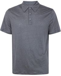 Majestic - Linen Short Sleeves Polo Shirt - Lyst