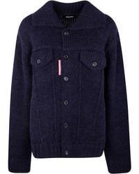 DSquared² - Knit Jean Jacket - Lyst