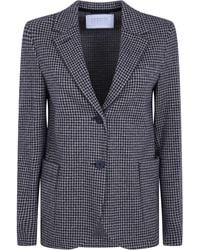 Harris Wharf London - Jacket Stand Up Collar "Patterned Moleskin" - Lyst