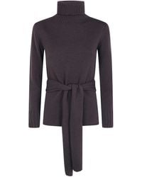 Pierantoniogaspari - Sweater High Neck "High Neck Sweater With Nodes" - Lyst