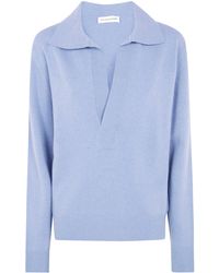Victoria Beckham - Polo Sweater Collar "Polo Collar Jumper" - Lyst