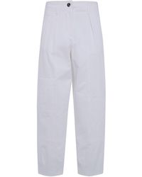 Max Mara - "Bautta" Cotton Bull Barrel Leg Trousers - Lyst