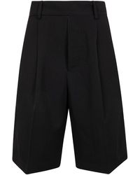 Yohji Yamamoto - R-4Tuck Short Pants - Lyst
