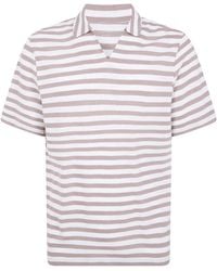 Majestic - Stripes Polo Shirt - Lyst