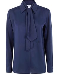 Max Mara - "Mxmcolmo" Silk Scarf Shirt - Lyst