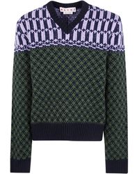 Marni - Sweater V Neck "Cvmg0157Q0.Ufh101" - Lyst