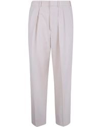 Tom Ford - Wool Cashmere Silk Reps Double Pleat Pants - Lyst