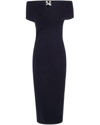 Alberta Ferretti - Dress Viscose Stretch "Midi Dress" - Lyst