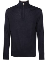Paul Smith - Sweater Zip Neck - Lyst