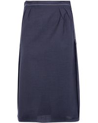 Maison Margiela - Skirt Reversed Midi Skirt - Lyst