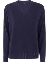 Fabiana Filippi - V Neck Sweater With Embrodery - Lyst