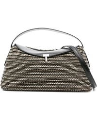 TOTEME - "T-Lock" Leather Top Handle Bag - Lyst