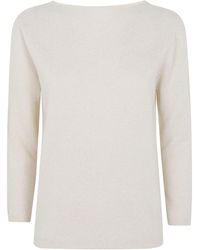 Fabiana Filippi - Sweater Boatneck "Lurex Platinum" - Lyst