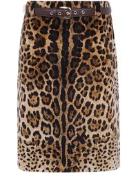 Max Mara - Skirt Leopard Print "Mst Falange" - Lyst