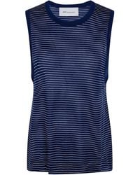Ami Paris - Classic Fit Striped Tank Top With "Ami De Coeu - Lyst