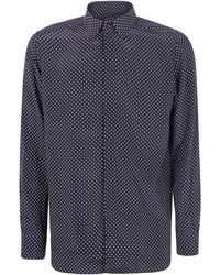 Tom Ford - Crepe De Chine Polka Dot Classic Fit Shirt - Lyst