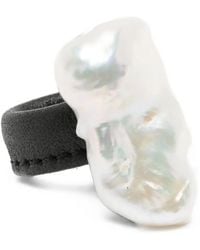 Monies - Ring Baroque Pearl "Lune" - Lyst