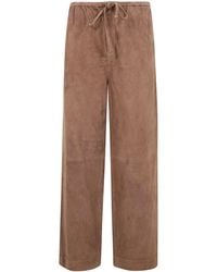 By Malene Birger - "Joanni Suede" Wide Leg Trousers - Lyst