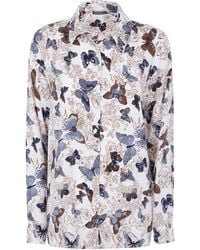 Laura Urbinati - Shirt Butterfly Print "Butterfly Print Oversized Shirt" - Lyst