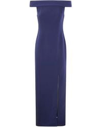Ralph Lauren - "Adlar" Short Sleeves Gown Long Dress - Lyst