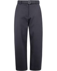 Studio Nicholson - "Doring" Belted Round Leg Pant - Lyst
