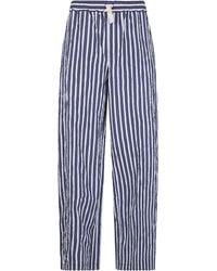 Nuur - Striped Trousers With Elastic - Lyst