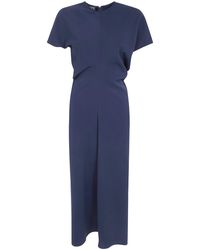 DR. HOPE - Bias Cut Crew Neck Dress - Lyst