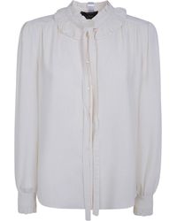 Twinset - Blouse High Neck "High Neck Blouse With Bow Detail" - Lyst