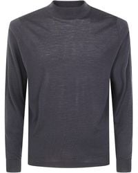 John Smedley - Sweater Mock Neck "Harcourt" - Lyst