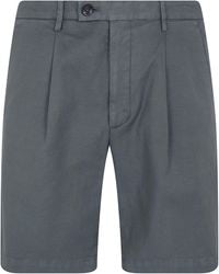 Michael Coal - Cotton & Linen Bermuda Trousers - Lyst