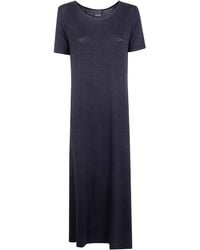 Anneclaire - Jersey Linen Short Sleeves Long Dress - Lyst