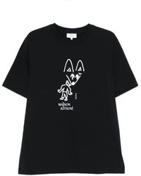 Maison Kitsuné - "Party Fox" Comfort Tee-Shirt - Lyst