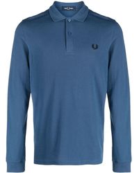 Fred Perry - Logo-embroidered Cotton Polo Shirt - Lyst
