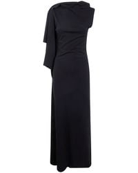 Max Mara - Long Asymmetrical 'Nicchia' Dress - Lyst