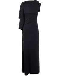 Max Mara - Long Asymmetrical 'Nicchia' Dress - Lyst